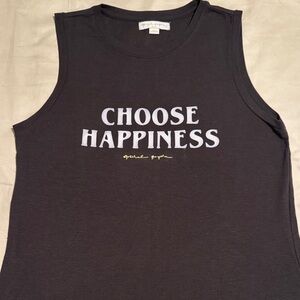 Spiritual Gangster Black 'Choose Happiness' Muscle Tee